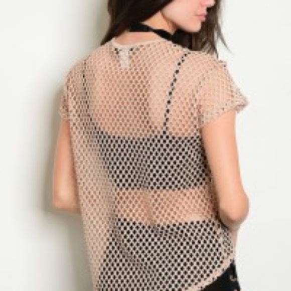 🎁CLOSET CLOSING Netted high-low tee - Picture 2 of 8